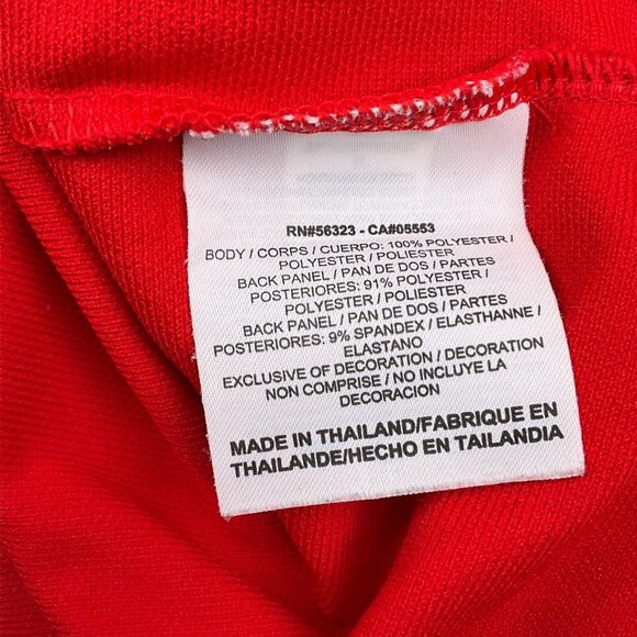 Nike Shirt Women XLarge‎ 18-20 Red Golf Dri-Fit TPC SCOTTSDALE TIGER WOODS Top - Picture 8 of 11